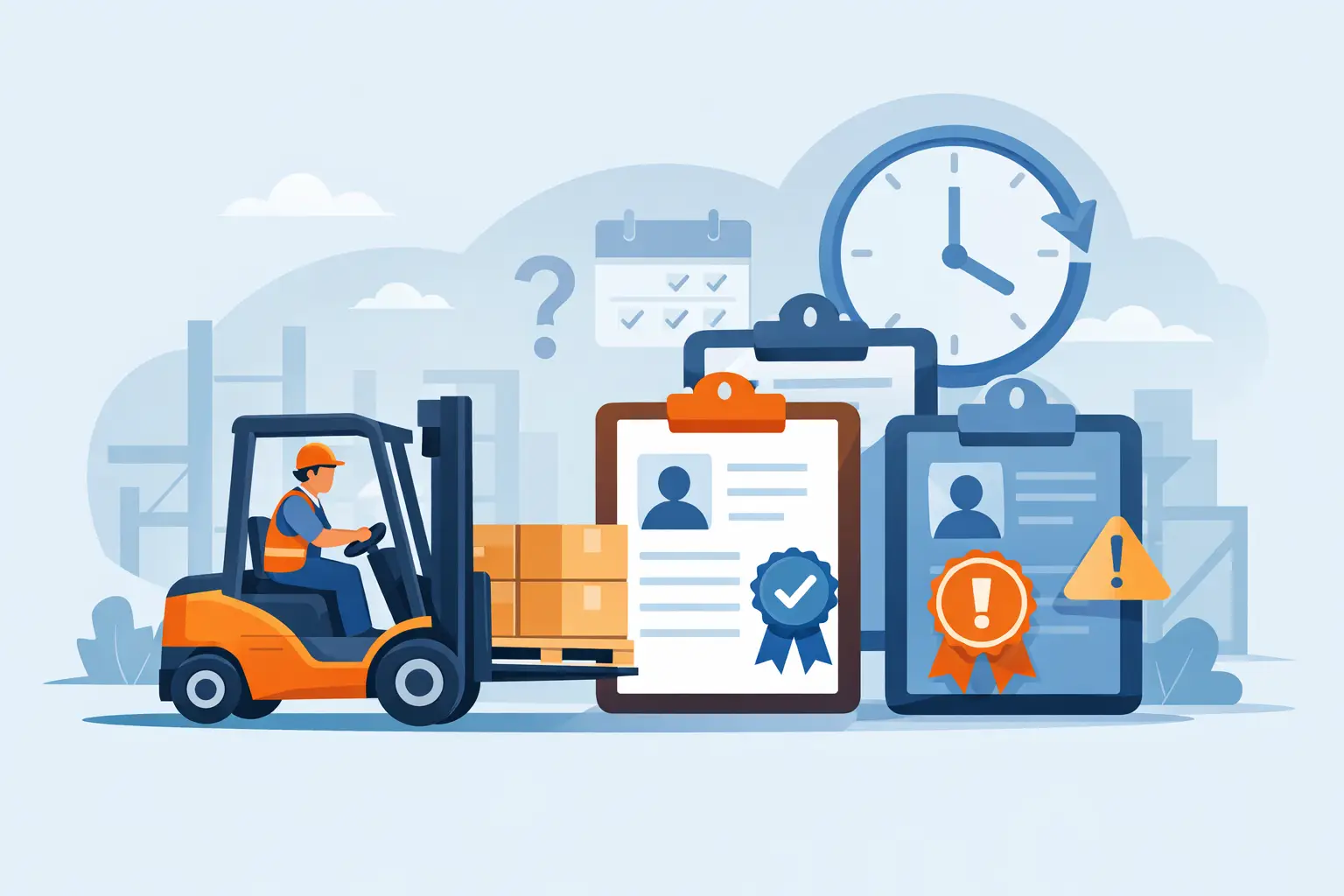 Wanneer heftruck certificaat vernieuwen?